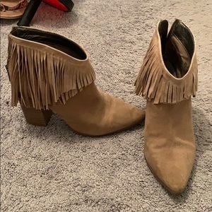 Kenneth Cole fringe booties